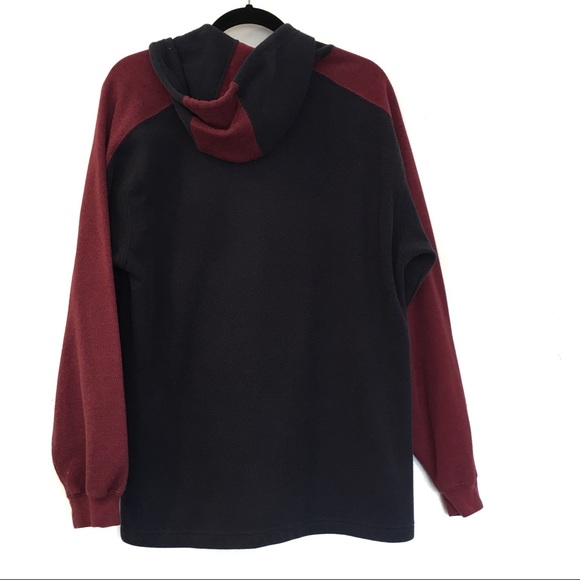 [USA-OLYMPIC]Two Tone Textured Drawstring Hoodie M - Picture 4 of 6